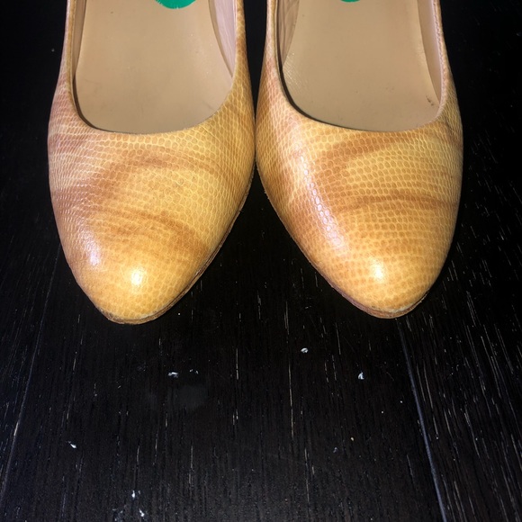 Boutique 9 Snakeskin Print Tan Neutral Heels 8 - Picture 8 of 8
